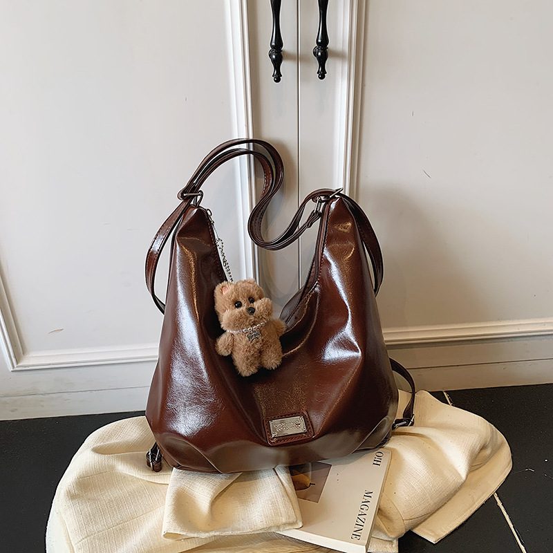 Large Capacity Vintage Crossbody Tote Bag view 4