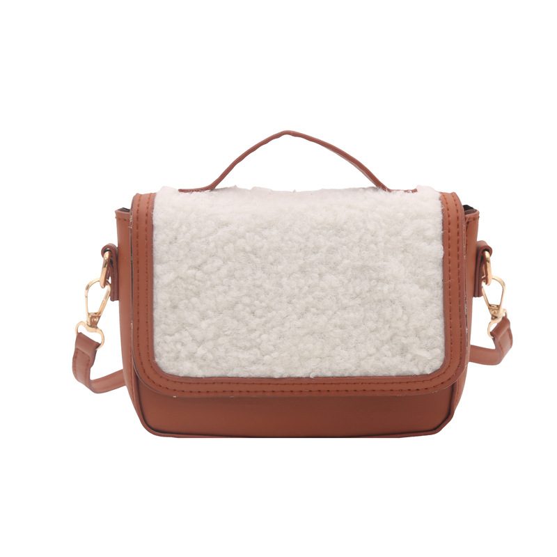 Faux Fur Saddle Crossbody Bag Vintage view 5