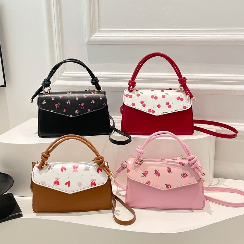 Printed Minimalist Crossbody Mini Square Bag
