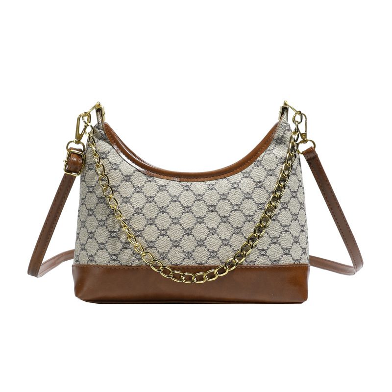 Printed Chain Underarm Shoulder Crossbody Bag view 5