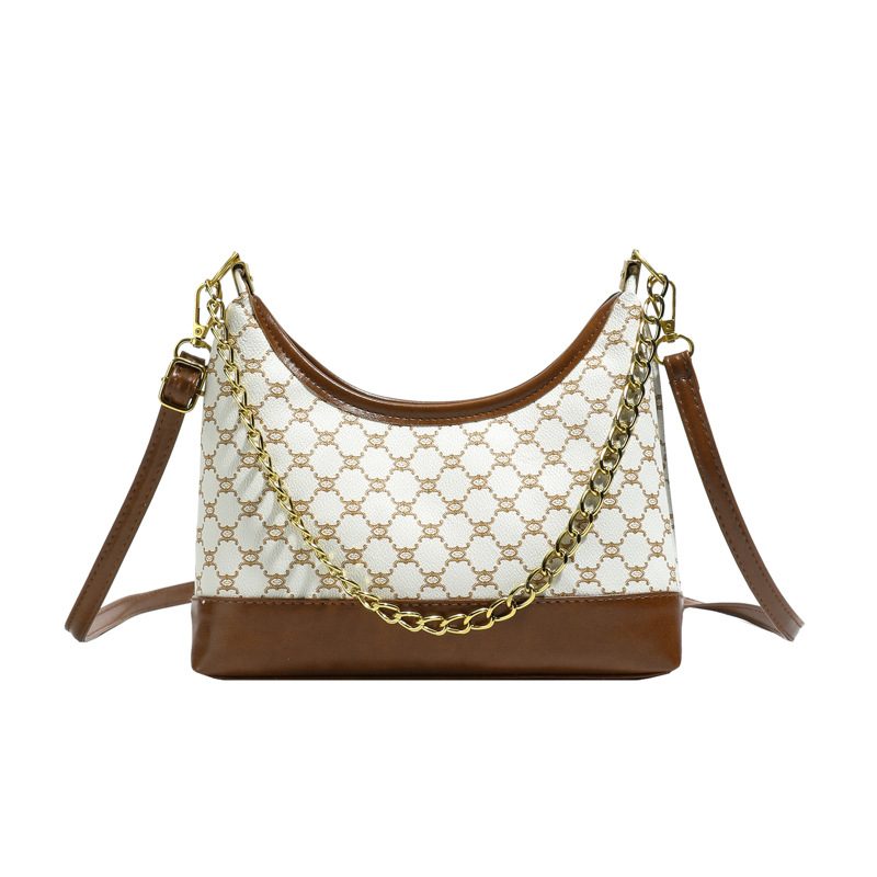 Printed Chain Underarm Shoulder Crossbody Bag view 6