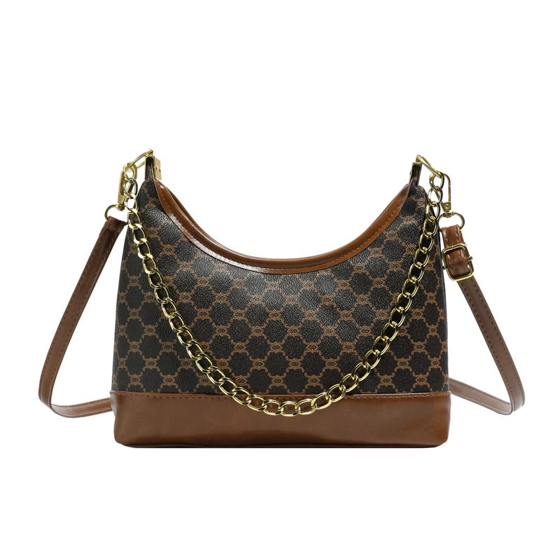 Printed Chain Underarm Shoulder Crossbody Bag view 7
