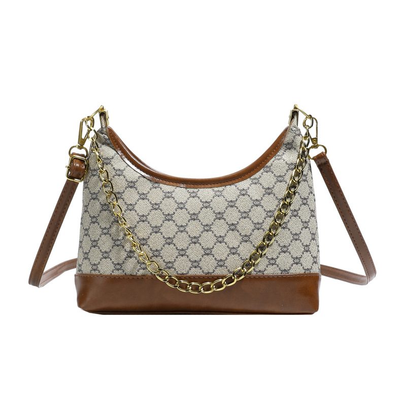 Printed Chain Underarm Shoulder Crossbody Bag view 8
