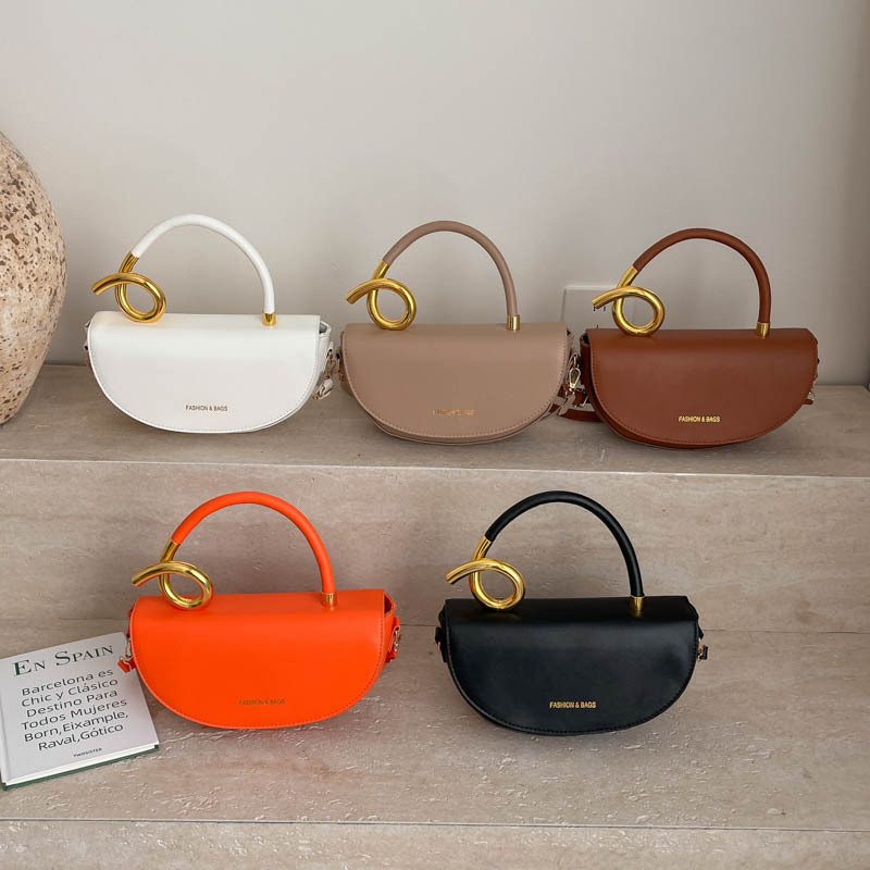 Saddle Top-Handle Underarm Crossbody Bag