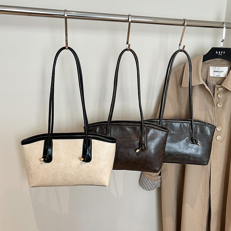 Vintage Top-Handle Crossbody Tote Bag