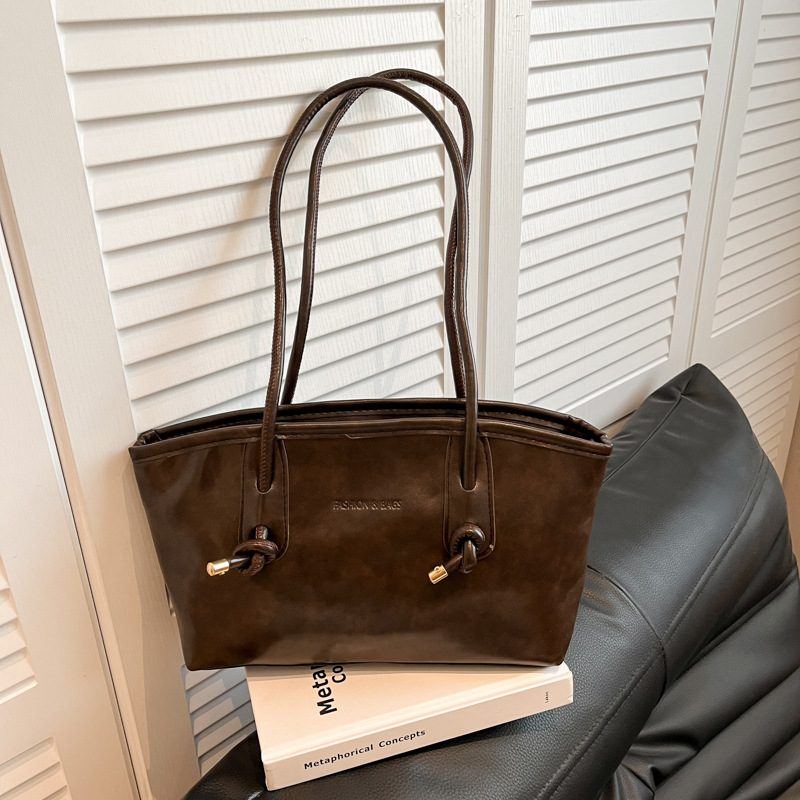 Vintage Top-Handle Crossbody Tote Bag view 2