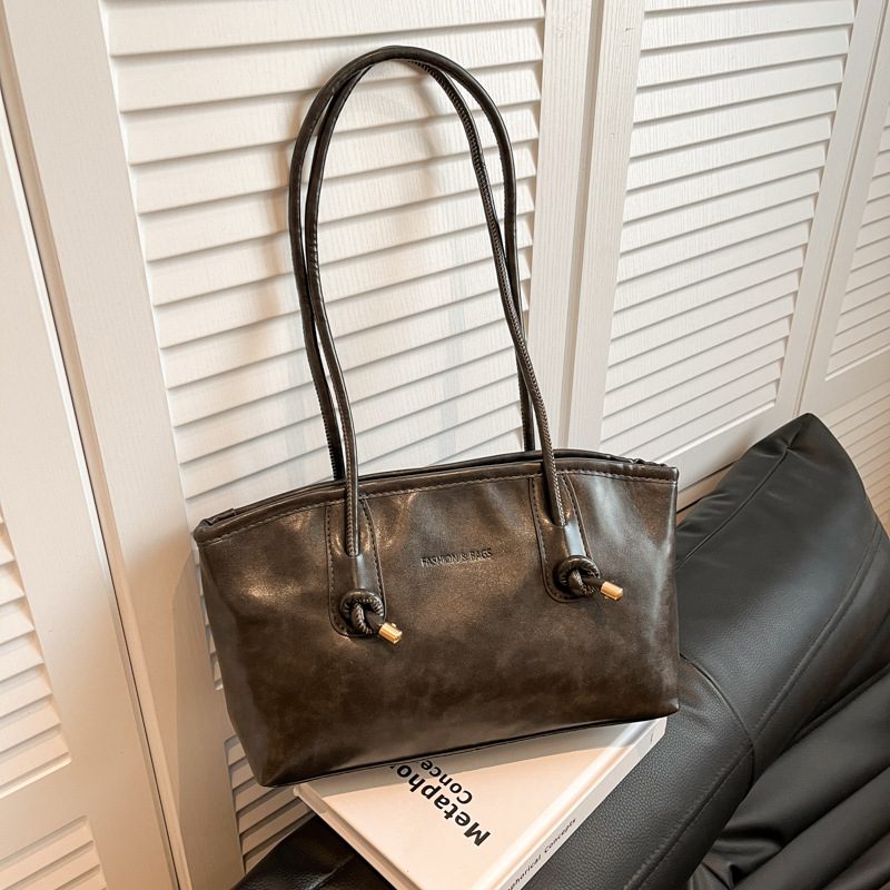 Vintage Top-Handle Crossbody Tote Bag view 3