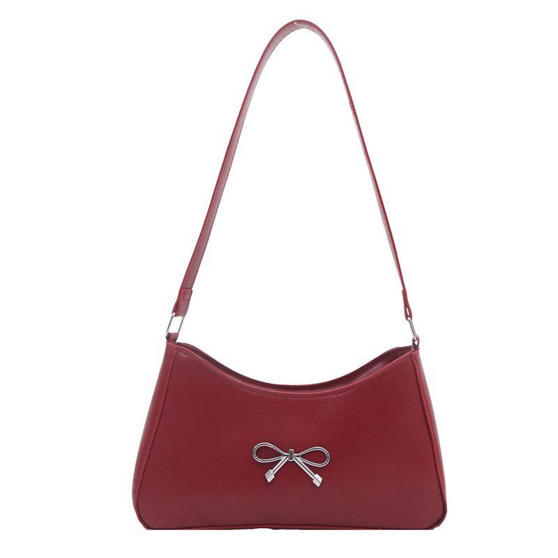 Tas Bahu Selempang Bawah Lengan Warna Solid view 5