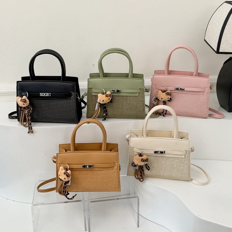 Minimalist Mini Square Top-Handle Crossbody Bag