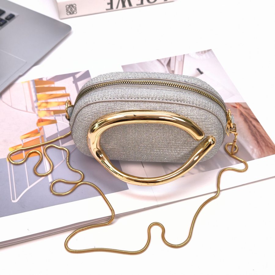 Glitter Retro Box Clutch Crossbody Bag view 2