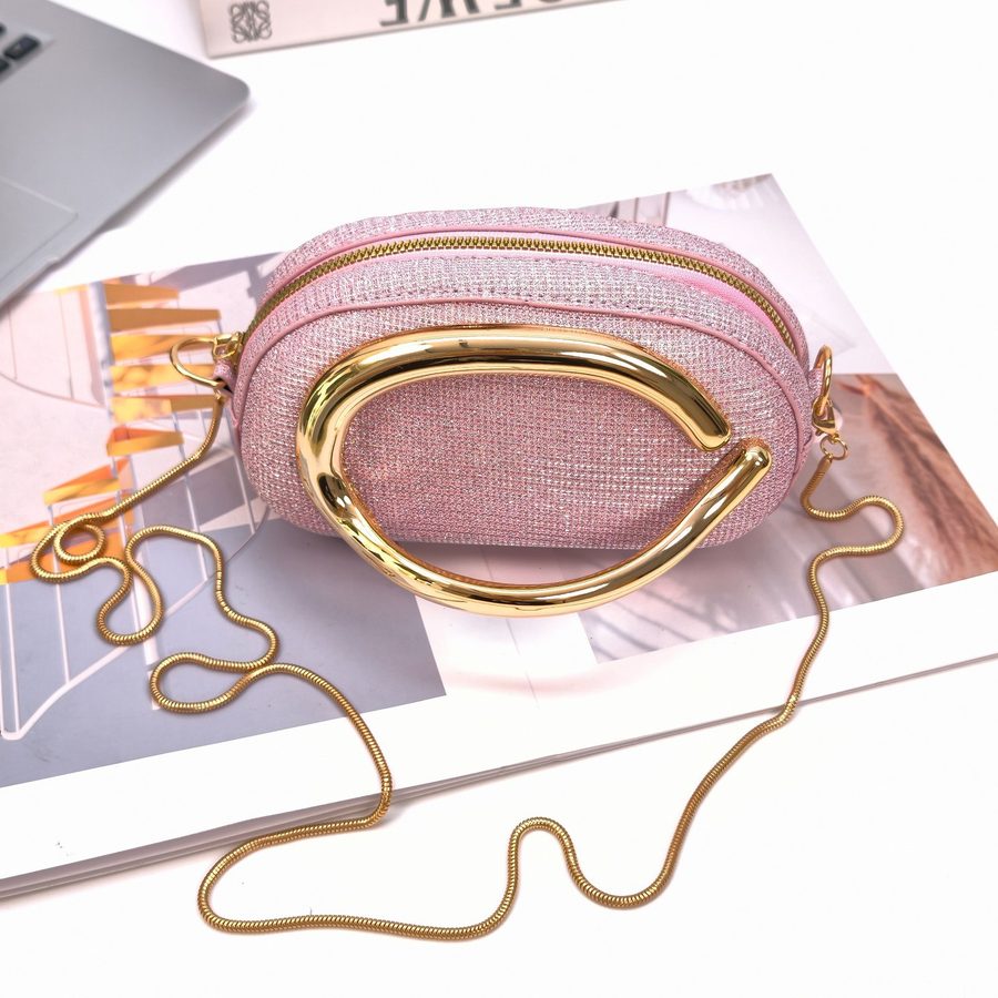 Glitter Retro Box Clutch Crossbody Bag view 3