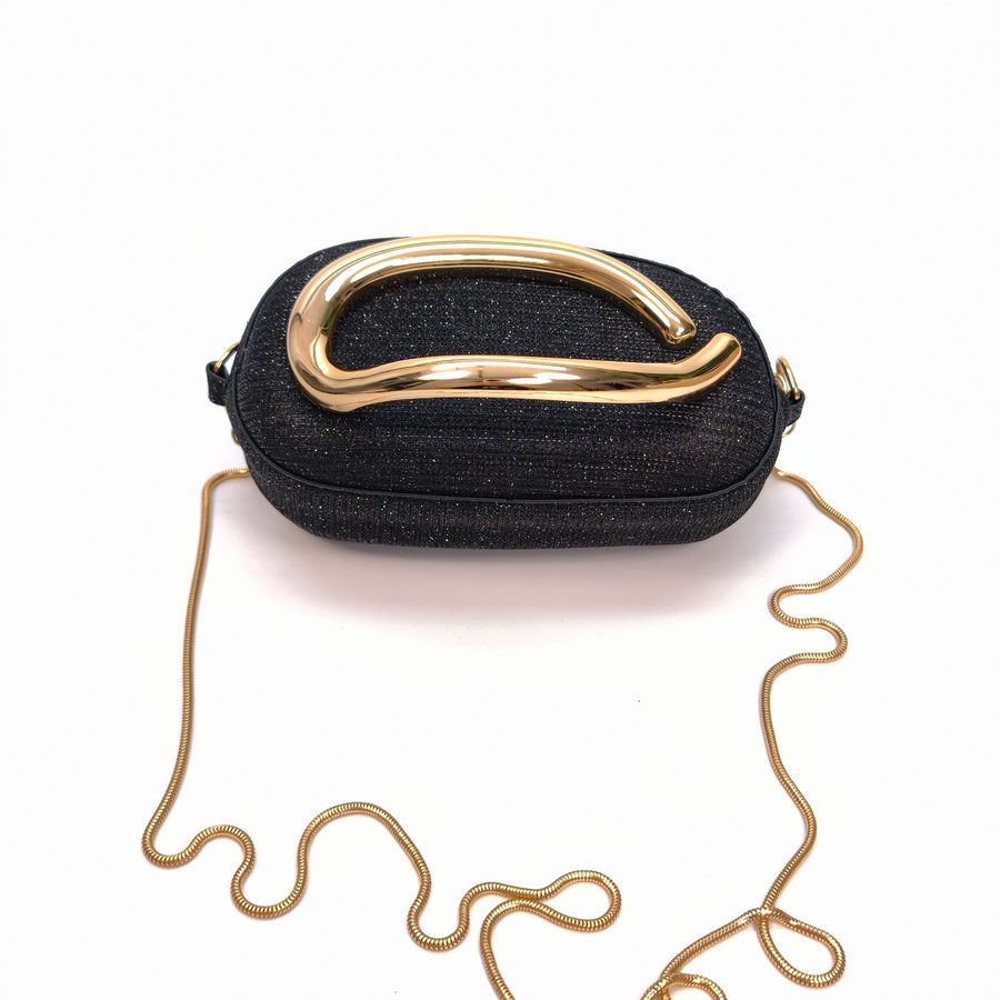 Glitter Retro Box Clutch Crossbody Bag view 6