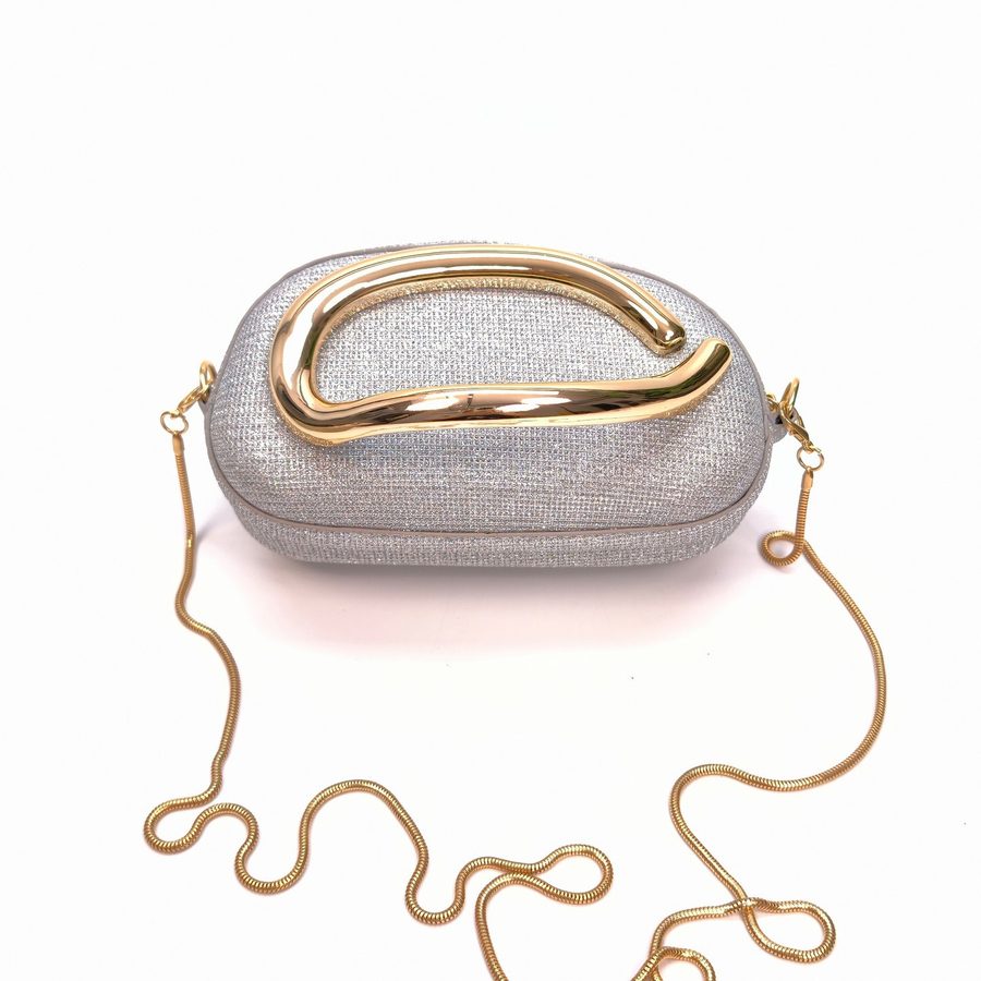 Glitter Retro Box Clutch Crossbody Bag view 8