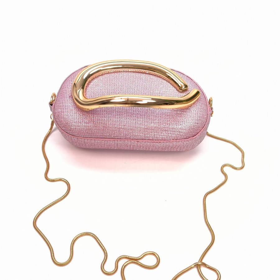Glitter Retro Box Clutch Crossbody Bag view 9