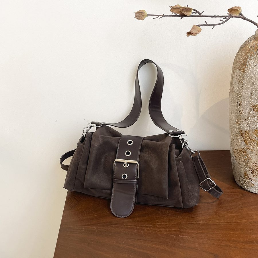 Minimalist Baguette Shoulder Crossbody Bag view 4