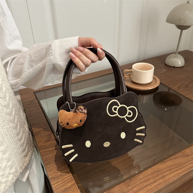 Embroidered Top-Handle Crossbody Shoulder Bag