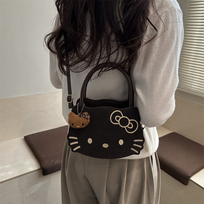 Embroidered Top-Handle Crossbody Shoulder Bag view 4
