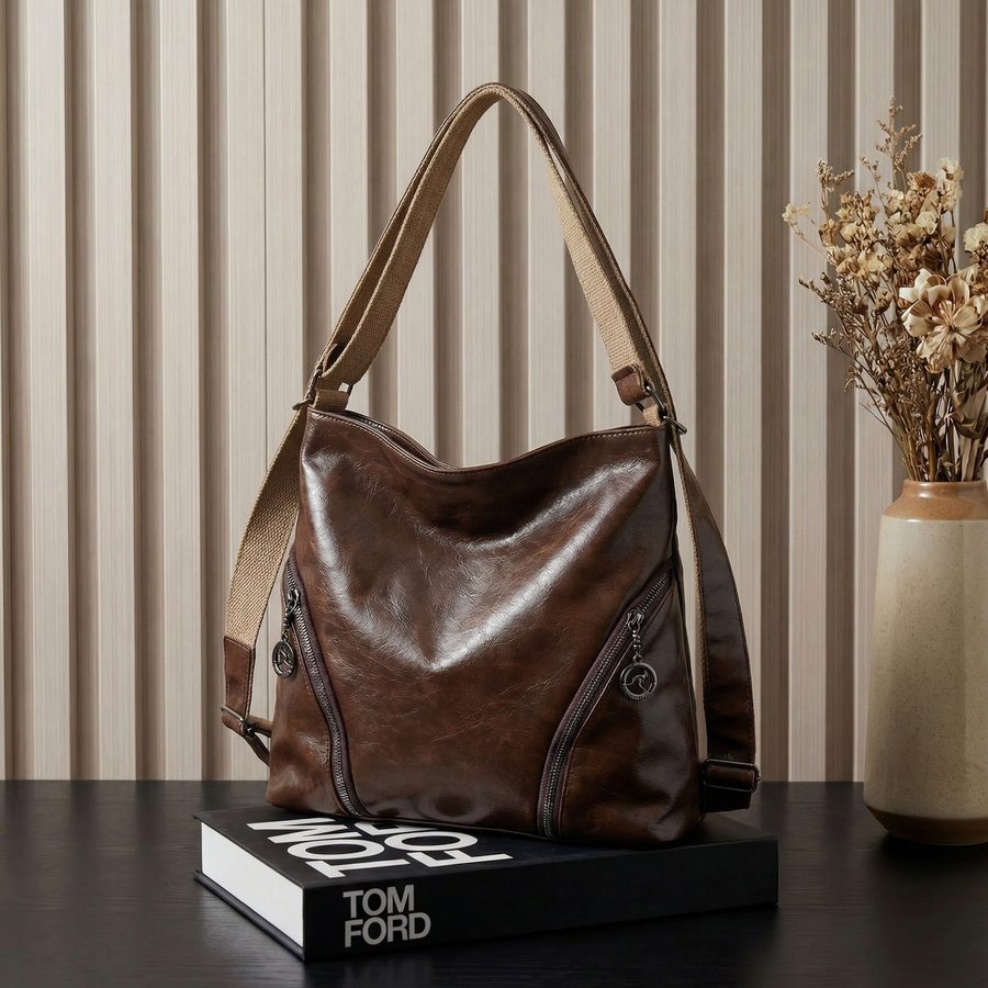 Large Retro Tote Shoulder Crossbody Bag