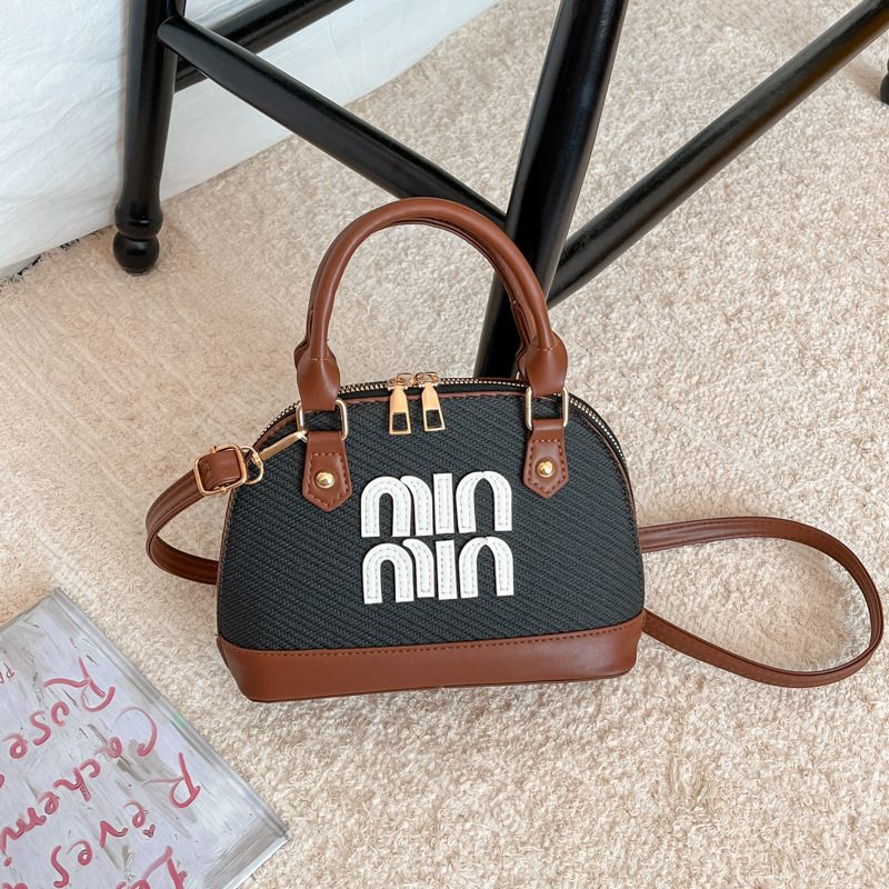 Tas Bahu Crossbody Gagang Atas Retro Kerang view 2