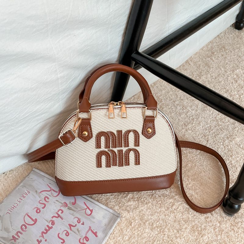 Tas Bahu Crossbody Gagang Atas Retro Kerang view 4