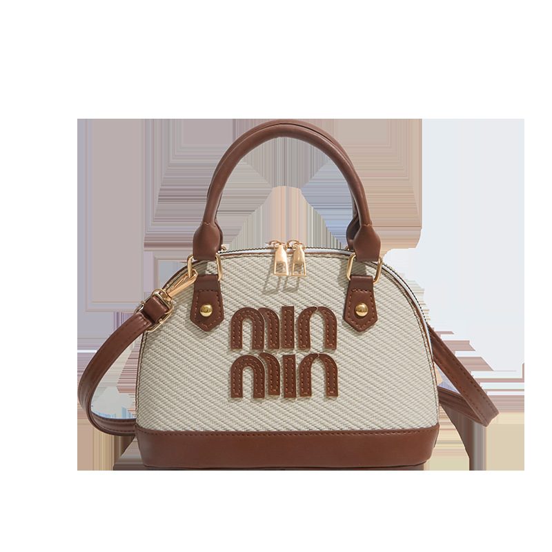 Tas Bahu Crossbody Gagang Atas Retro Kerang view 5