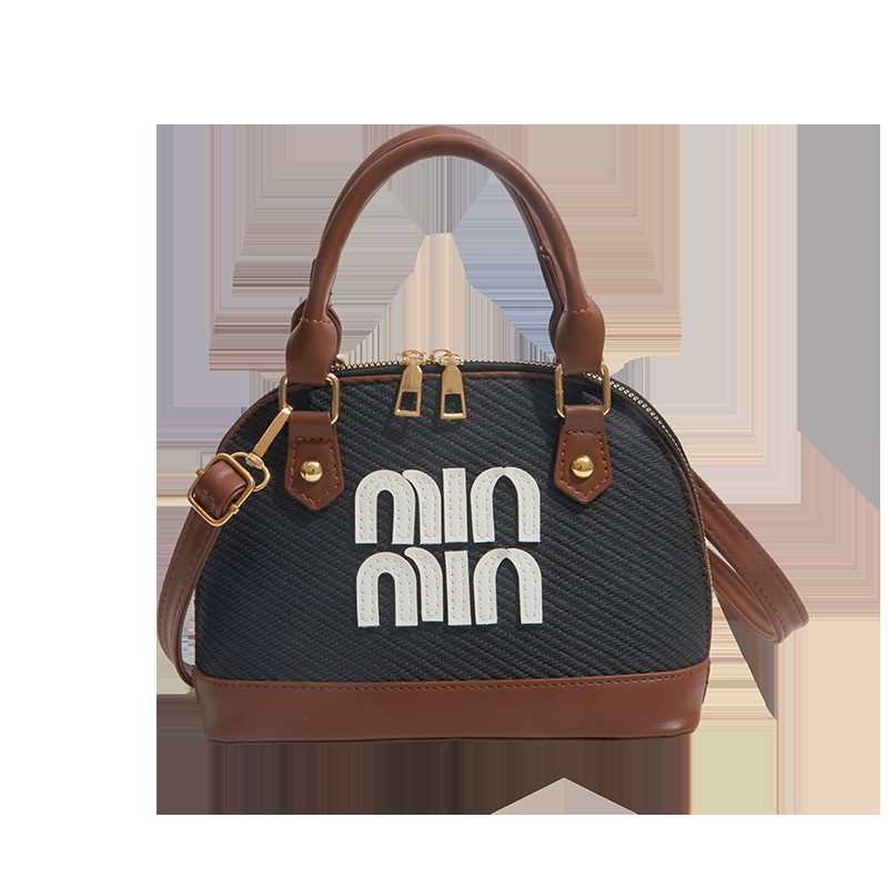 Tas Bahu Crossbody Gagang Atas Retro Kerang view 7
