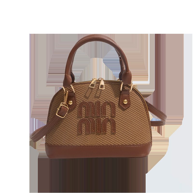 Tas Bahu Crossbody Gagang Atas Retro Kerang view 8