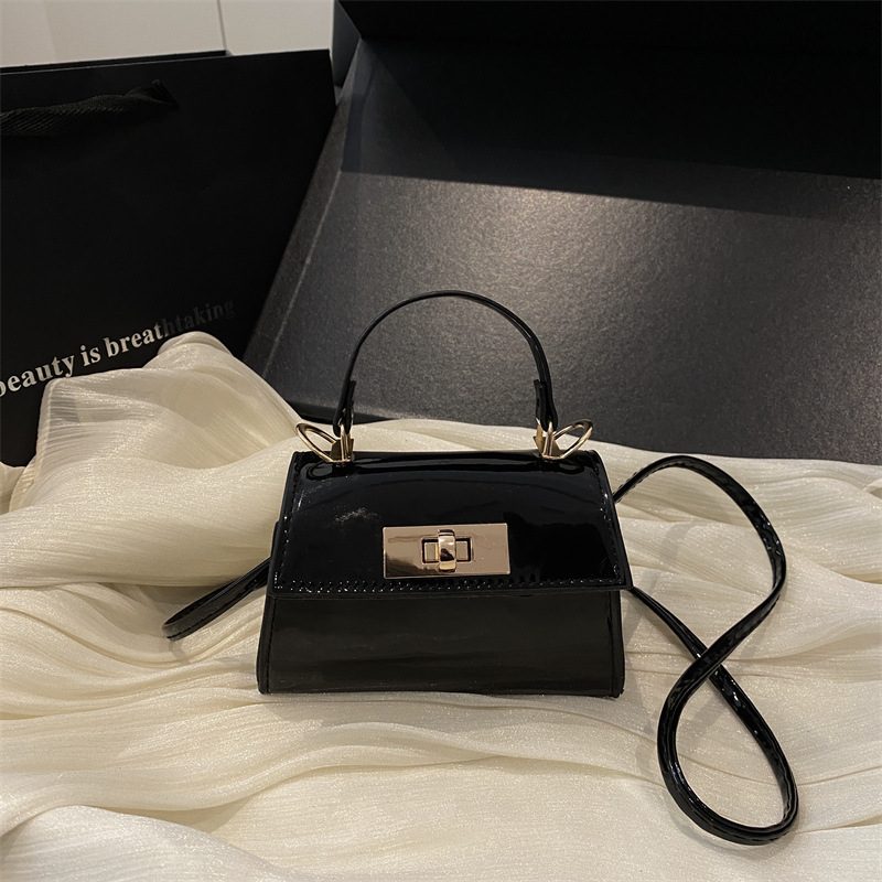 Solid Color Small Square Shoulder Crossbody Bag view 3