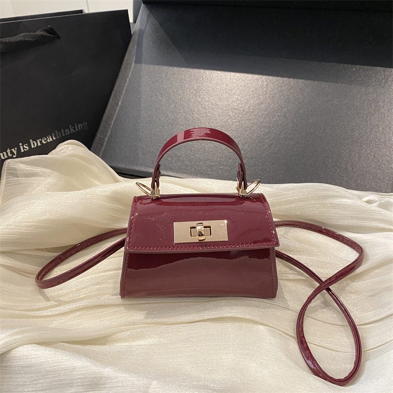 Solid Color Small Square Shoulder Crossbody Bag view 4