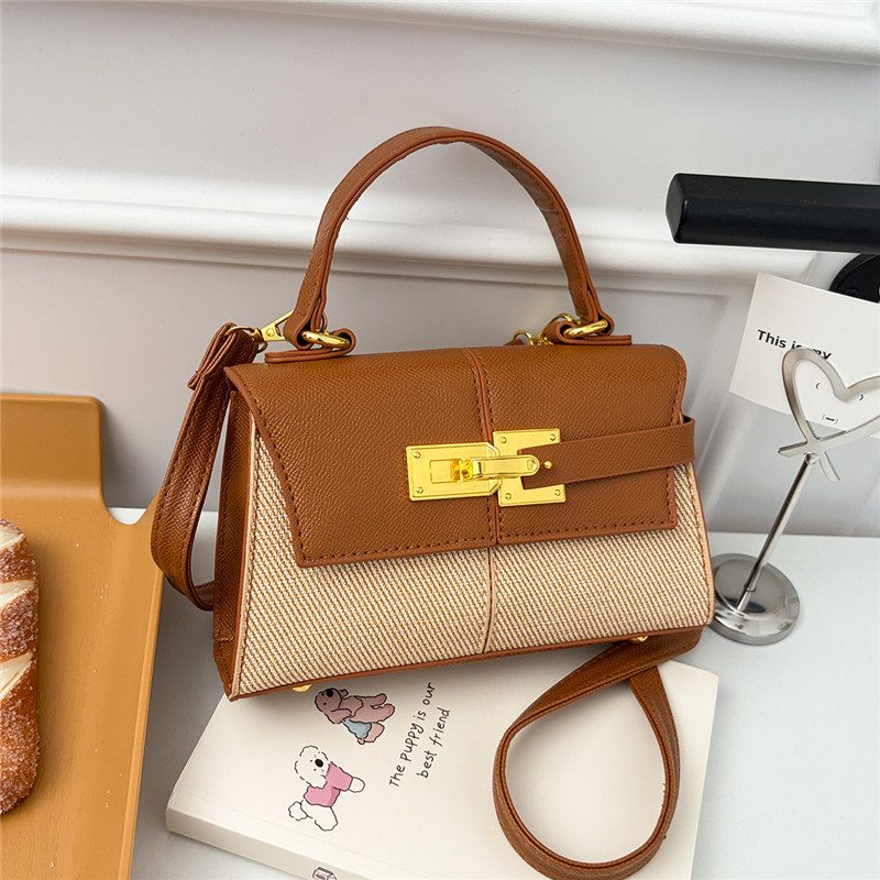 Trapezoid Top-Handle Crossbody Shoulder Bag view 2