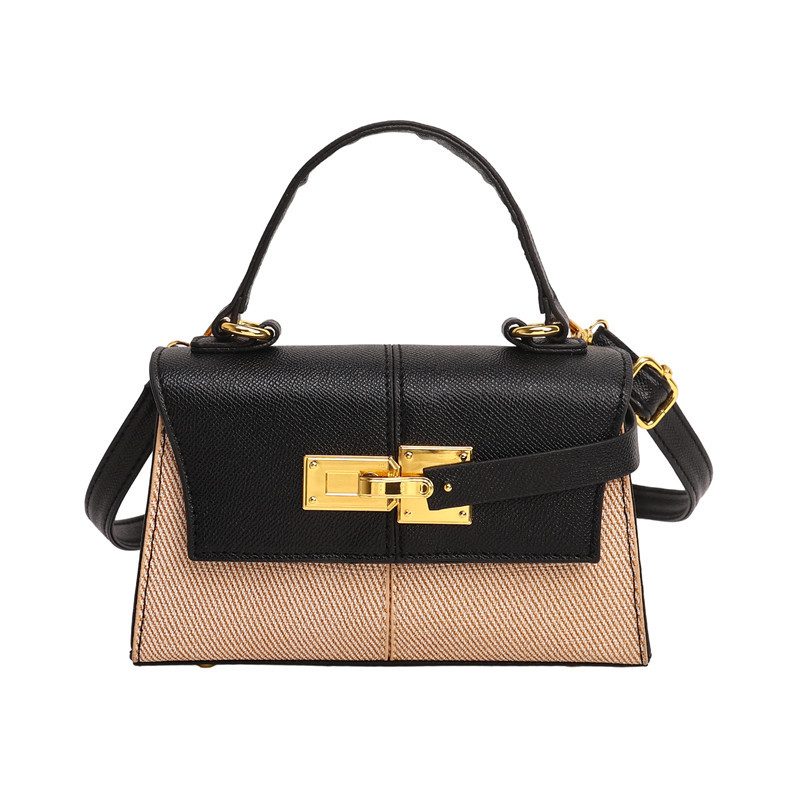 Trapezoid Top-Handle Crossbody Shoulder Bag view 5