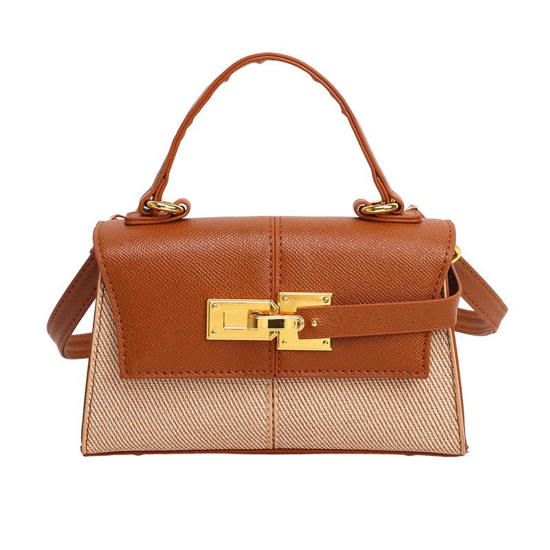 Trapezoid Top-Handle Crossbody Shoulder Bag view 7
