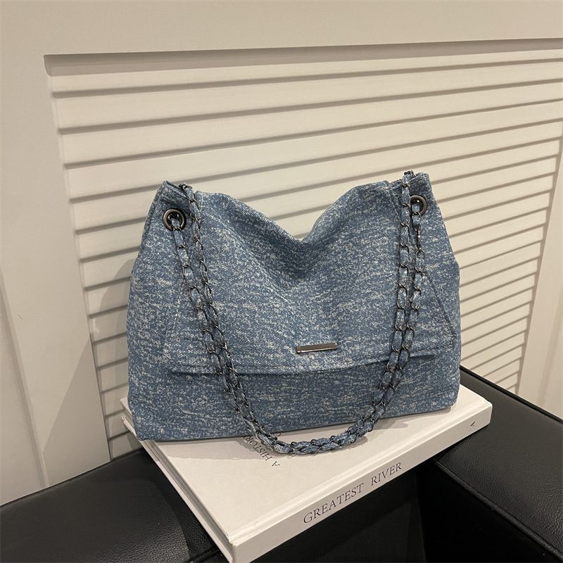 Chain Large Tote Shoulder Crossbody Bag view 2