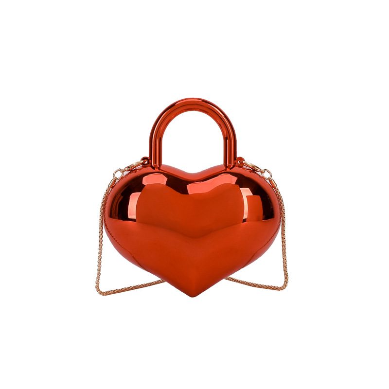 Heart Acrylic Chain Crossbody Shoulder Bag view 10
