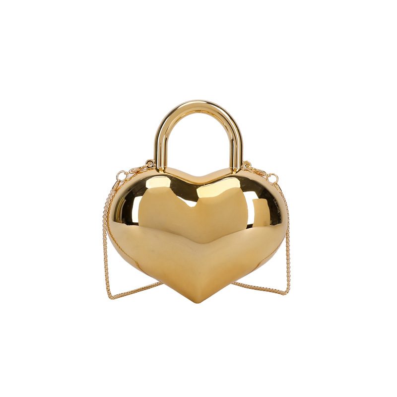 Heart Acrylic Chain Crossbody Shoulder Bag view 9