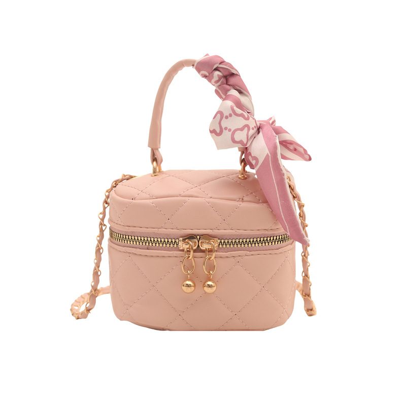 Solid Embroidered Chain Shoulder Crossbody Bag view 7