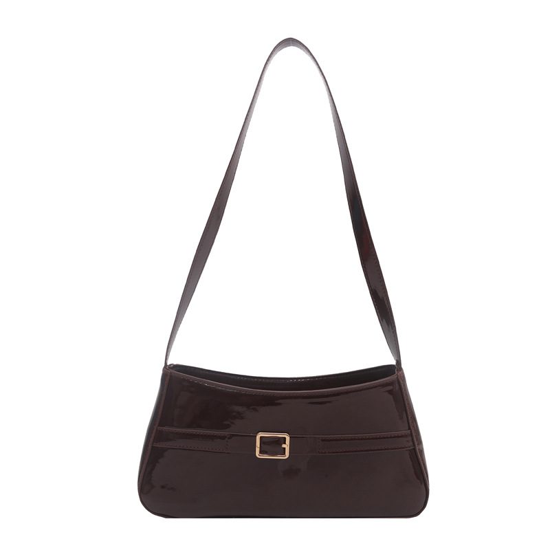 Glossy Solid Color Minimalist Crossbody Bag view 7