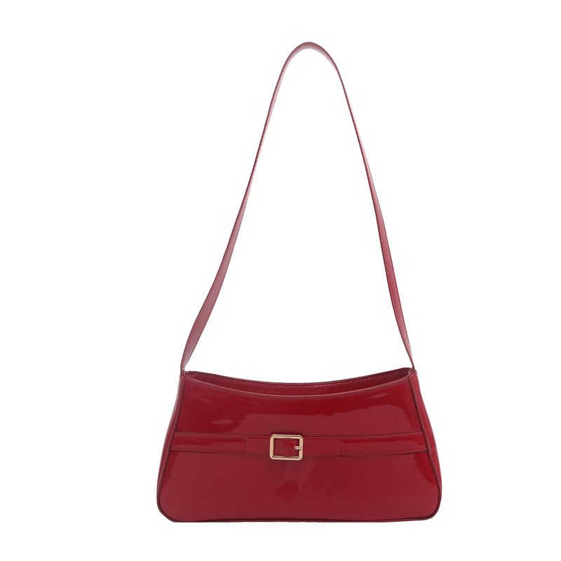 Glossy Solid Color Minimalist Crossbody Bag view 9