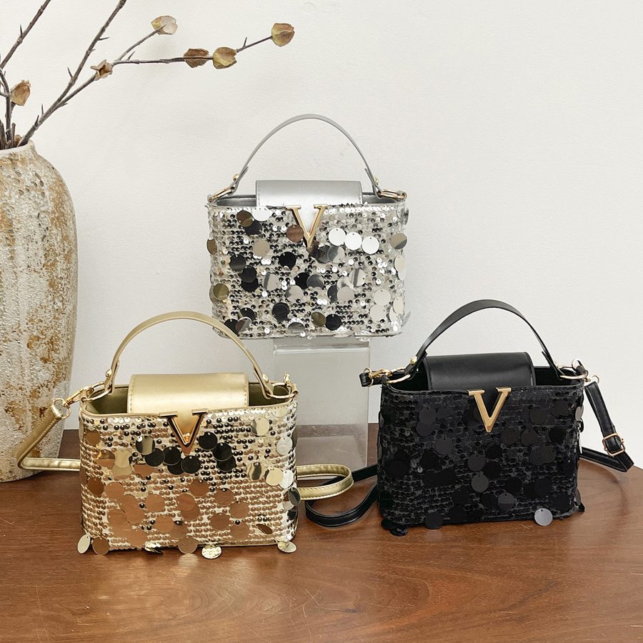 Sequin Square Crossbody Bag