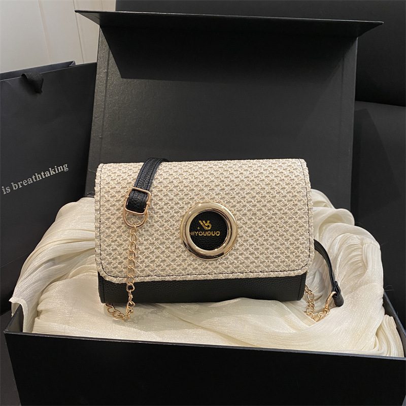 Plaid Top-Handle Square Crossbody Bag view 3