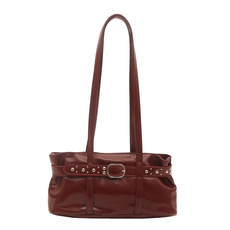 Studded Belted Top-Handle Crossbody Bag view 7