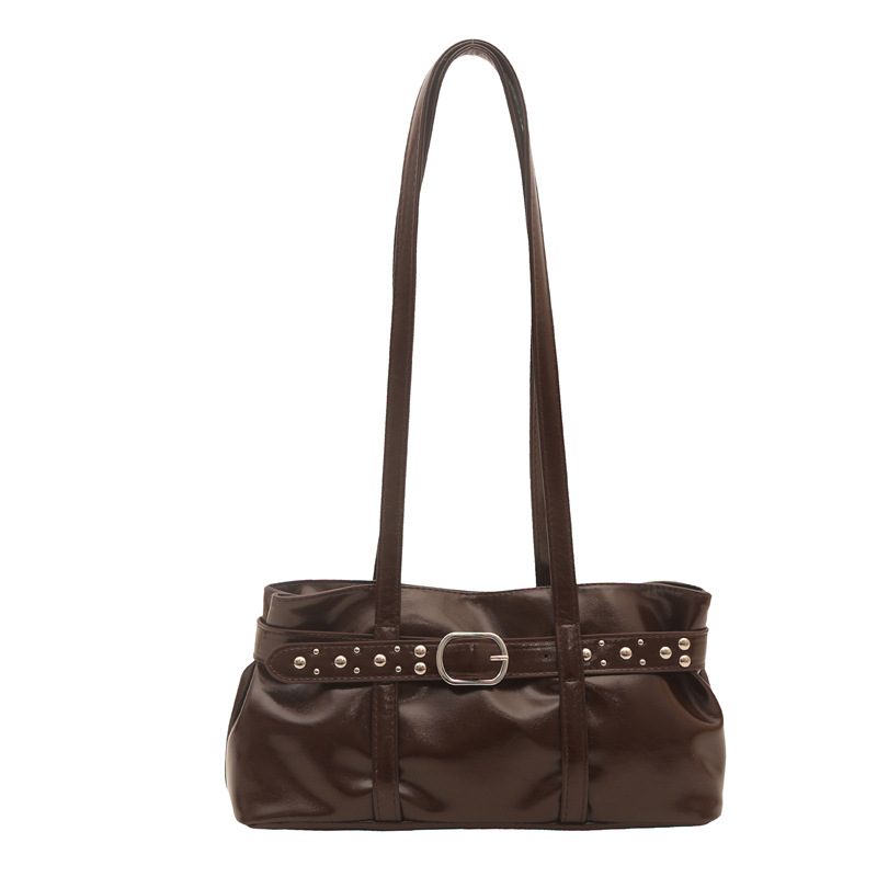 Studded Belted Top-Handle Crossbody Bag view 8