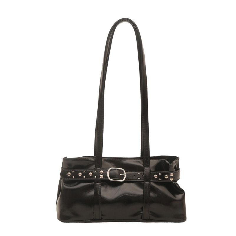 Studded Belted Top-Handle Crossbody Bag view 9