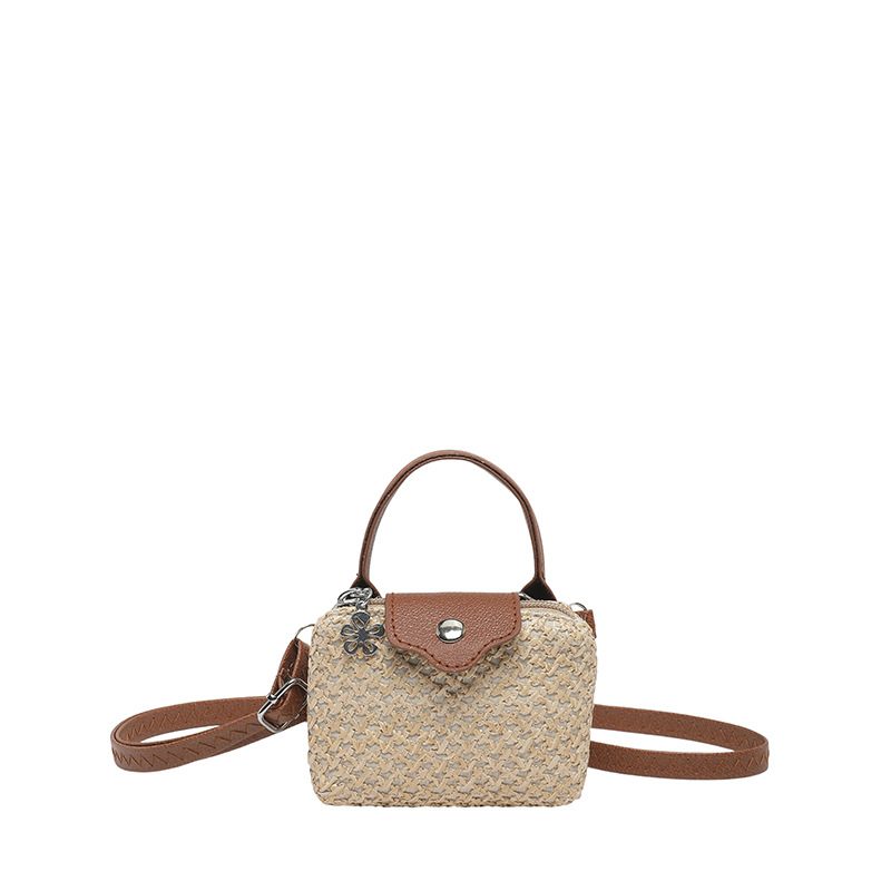 Woven Panel Square Crossbody Bag view 7