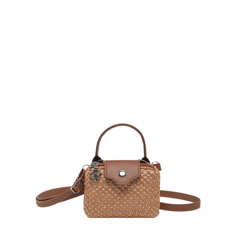 Woven Panel Square Crossbody Bag view 8