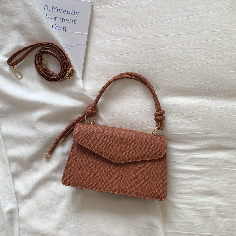 Solid Square Top-Handle Crossbody Bag view 2