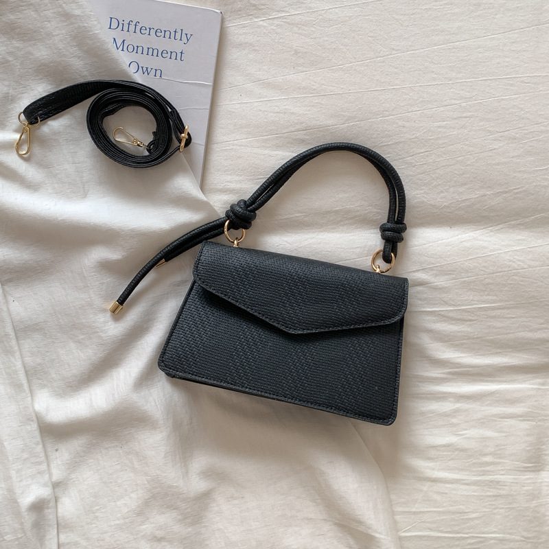 Solid Square Top-Handle Crossbody Bag view 4