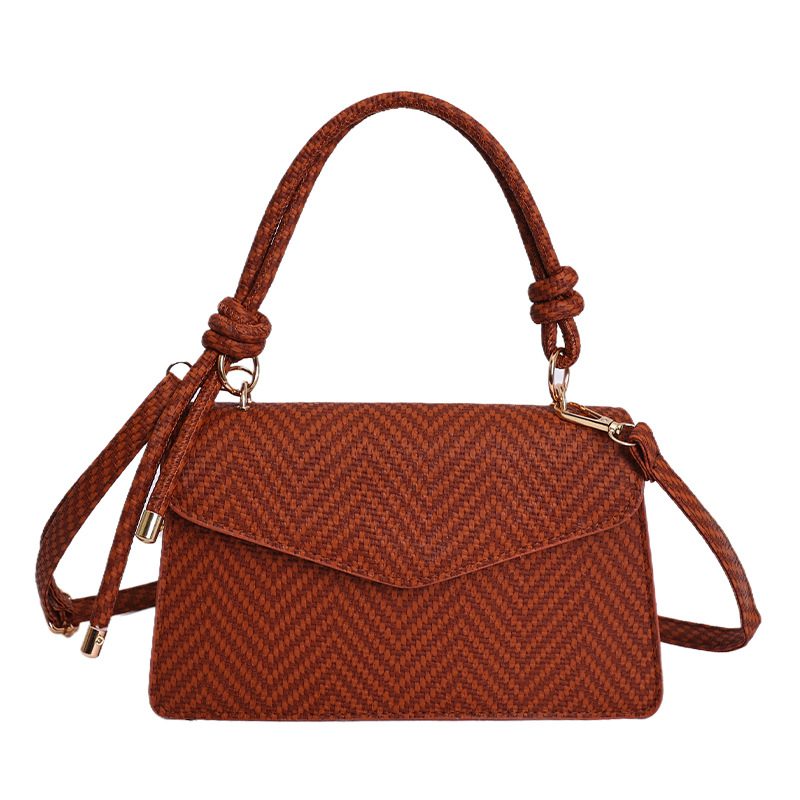 Solid Square Top-Handle Crossbody Bag view 6