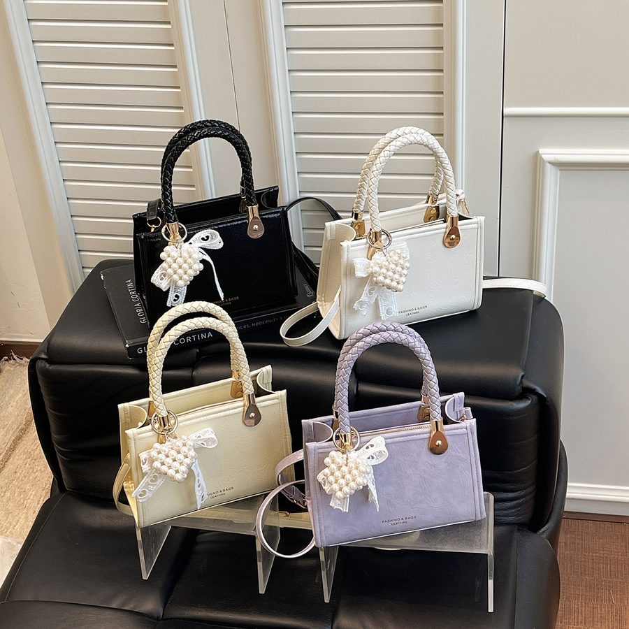 Small Square Top-Handle Crossbody Bag