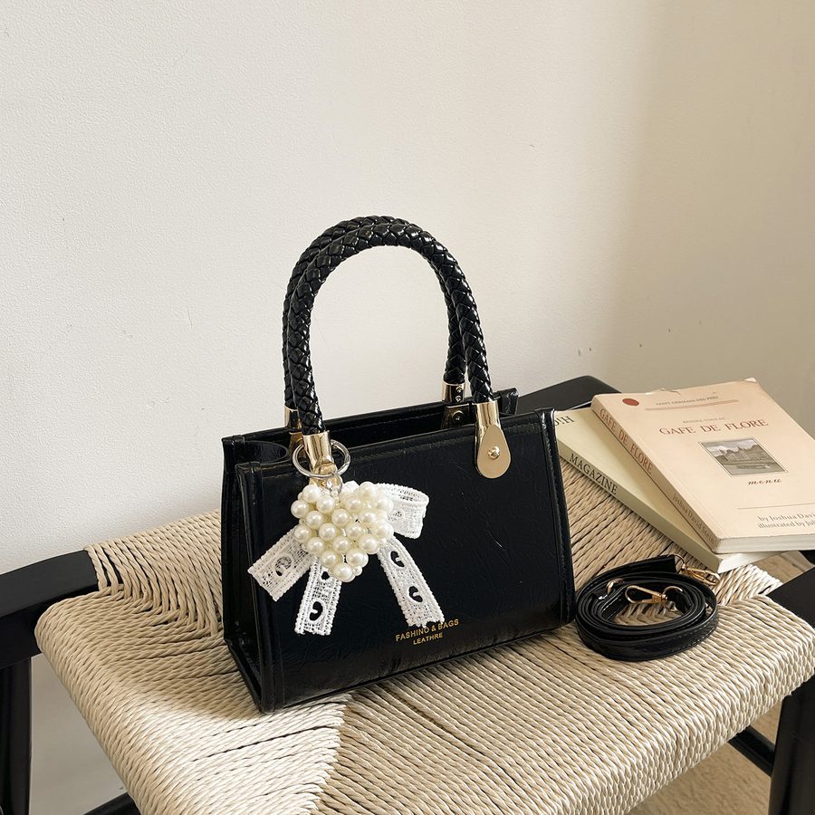 Small Square Top-Handle Crossbody Bag view 2
